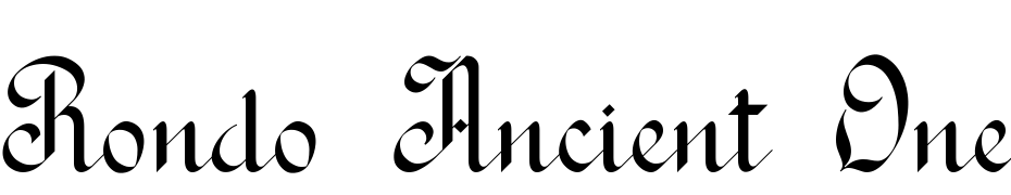 Rondo Ancient One Font Download Free